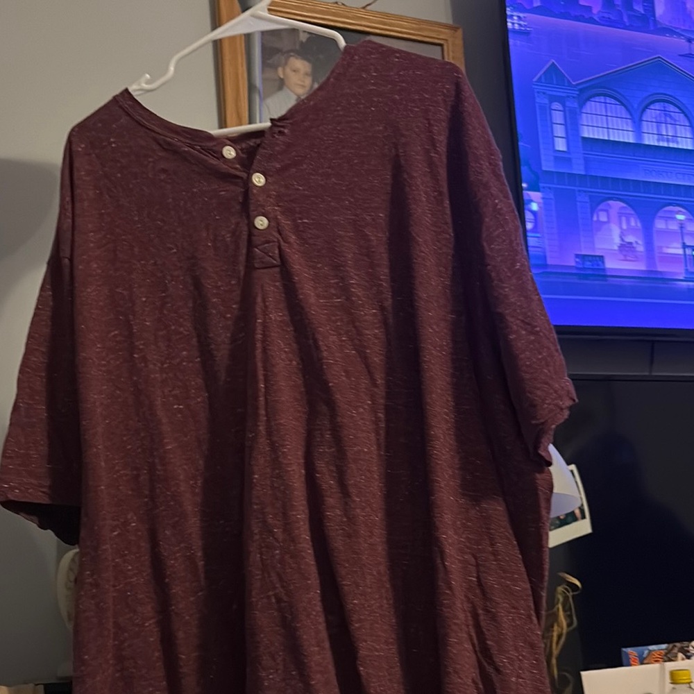 Maroon Henley Shirt